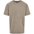 Dunkel-Khaki - Front - Build Your Brand - T-Shirt Schwer für Herren