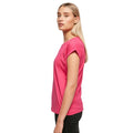 Hibiskus-Rosa - Pack Shot - Build Your Brand - T-Shirt Überschnittene Schulter für Damen