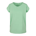 Minzgrün - Front - Build Your Brand - T-Shirt Überschnittene Schulter für Damen