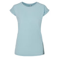 Blaugrün - Front - Build Your Brand - T-Shirt Überschnittene Schulter für Damen