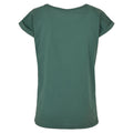 Blass Blattgrün - Back - Build Your Brand - T-Shirt Überschnittene Schulter für Damen