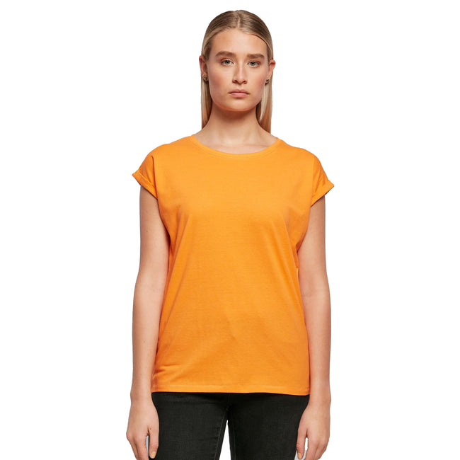 Paradies Orange - Lifestyle - Build Your Brand - T-Shirt Überschnittene Schulter für Damen