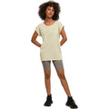 Weiches Gelb - Back - Build Your Brand - T-Shirt Überschnittene Schulter für Damen