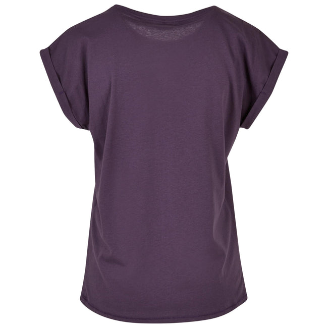 Purpurnacht - Back - Build Your Brand - T-Shirt Überschnittene Schulter für Damen