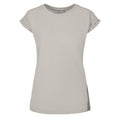 helles Asphalt - Front - Build Your Brand - T-Shirt Überschnittene Schulter für Damen