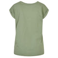 Salbeigrün - Back - Build Your Brand - T-Shirt Überschnittene Schulter für Damen
