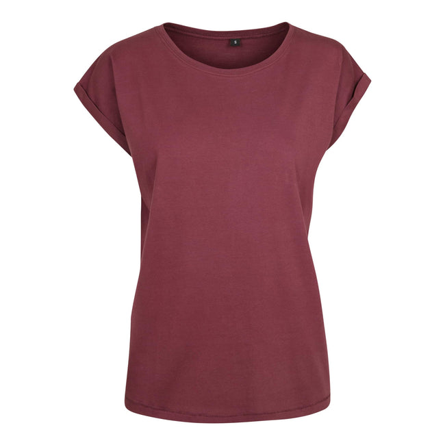Kirsche - Front - Build Your Brand - T-Shirt Überschnittene Schulter für Damen