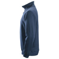 Marineblau - Side - Snickers - Sweatshirt mit halbem Reißverschluss für Herren
