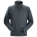 Stahlgrau - Front - Snickers - Sweatshirt mit halbem Reißverschluss für Herren