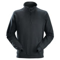 Schwarz - Front - Snickers - Sweatshirt mit halbem Reißverschluss für Herren