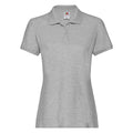 Athletic Grau - Front - Fruit of the Loom - "Premium" Poloshirt für Damen