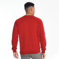 Rot - Side - Maddins Herren Sweatshirt - Pullover mit Rundhalsausschnitt Coloursure