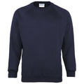 Marineblau - Front - Maddins Herren Sweatshirt - Pullover mit Rundhalsausschnitt Coloursure