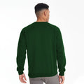 Flaschengrün - Side - Maddins Herren Sweatshirt - Pullover mit Rundhalsausschnitt Coloursure