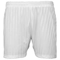Weiß - Front - Maddins Kinder Sport Shorts mit Streifen