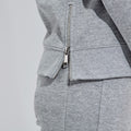 Grau - Pack Shot - TriDri - Sweatshirt Seitlicher Reißverschluss für Damen