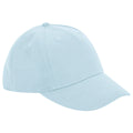 Hellblau - Front - Beechfield - Baseball-Mütze 5 Segmente für Kinder