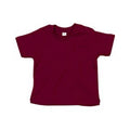 Burgunderrot - Front - Babybugz - T-Shirt für Baby