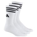 Weiß - Front - Adidas - Socken für Herren (3er-Pack)