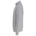 Grau meliert - Side - Henbury - Sweatshirt mit kurzem Reißverschluss für Herren-Damen Unisex