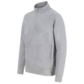 Grau meliert - Lifestyle - Henbury - Sweatshirt mit kurzem Reißverschluss für Herren-Damen Unisex