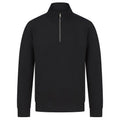 Schwarz - Front - Henbury - Sweatshirt mit kurzem Reißverschluss für Herren-Damen Unisex