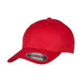 Rot - Front - Yupoong - "Flexfit" Baseball-Mütze für Herren-Damen Unisex