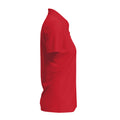 Rot - Side - Adidas - "Primegreen" Poloshirt für Damen
