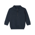 Marineblau - Front - Babybugz - Sweatshirt mit kurzem Reißverschluss für Baby