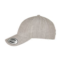 Grau meliert - Side - Flexfit - "Premium" Snapback Mütze für Herren-Damen Unisex