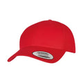 Rot - Front - Flexfit - "Premium" Snapback Mütze für Herren-Damen Unisex