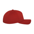 Rot - Side - Flexfit - Kappe 5 Segmente für Herren-Damen Unisex