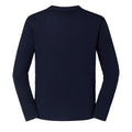 Marineblau - Back - Fruit of the Loom - "Iconic 195 Premium" T-Shirt für Herren  Langärmlig
