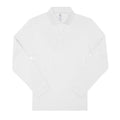 Weiß - Front - B&C - "My" Poloshirt für Herren  Langärmlig