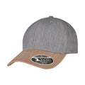 Grau-Khaki - Side - Flexfit - Baseball-Mütze für Herren-Damen Unisex