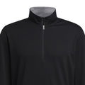 Schwarz - Side - Adidas - "Elevated" Sweatshirt mit kurzem Reißverschluss für Herren