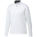 Weiß - Front - Adidas - "Elevated" Sweatshirt mit kurzem Reißverschluss für Herren