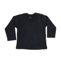 Schwarz - Front - Babybugz - T-Shirt für Baby  Langärmlig