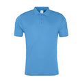 Saphir-Blau - Front - AWDis Cool - "Cool Smooth" Poloshirt für Herren-Damen Unisex