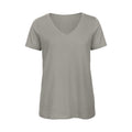Hellgrau - Front - B&C - "Inspire" T-Shirt V-Ausschnitt für Damen