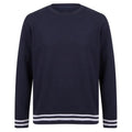 Marineblau-Grau meliert - Front - Front Row - Sweatshirt für Herren-Damen Unisex