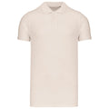 Cremefarbe - Front - Kariban - Poloshirt Baumwolle aus biologischem Anbau für Herren  kurzärmlig