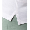 Weiß - Side - Kariban - Poloshirt Baumwolle aus biologischem Anbau für Damen  kurzärmlig