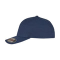 Marineblau - Side - Flexfit - Baseball-Mütze für Herren-Damen Unisex