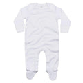 Weiß - Front - Babybugz - Schlafanzug für Baby