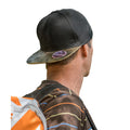Schwarz-Gold - Back - Result Headwear - "Bronx" Snapback Mütze Flacher Schirm für Herren-Damen Unisex