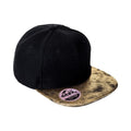 Schwarz-Gold - Front - Result Headwear - "Bronx" Snapback Mütze Flacher Schirm für Herren-Damen Unisex