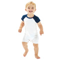 Weiß-Marineblau-Rot - Back - Babybugz - Bodysuit für Baby - Baseball