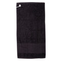 Schwarz - Front - Towel City - Golf-Handtuch, Baumwolle