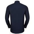 Leuchtend Navy-Blau - Back - Russell Collection - Hemd Pflegeleicht für Herren  Langärmlig